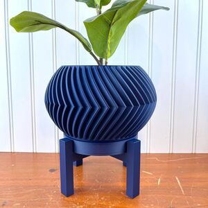 Soko Indoor Planter Pot w/ Drainage Hole and Drip Tray, Houseplants